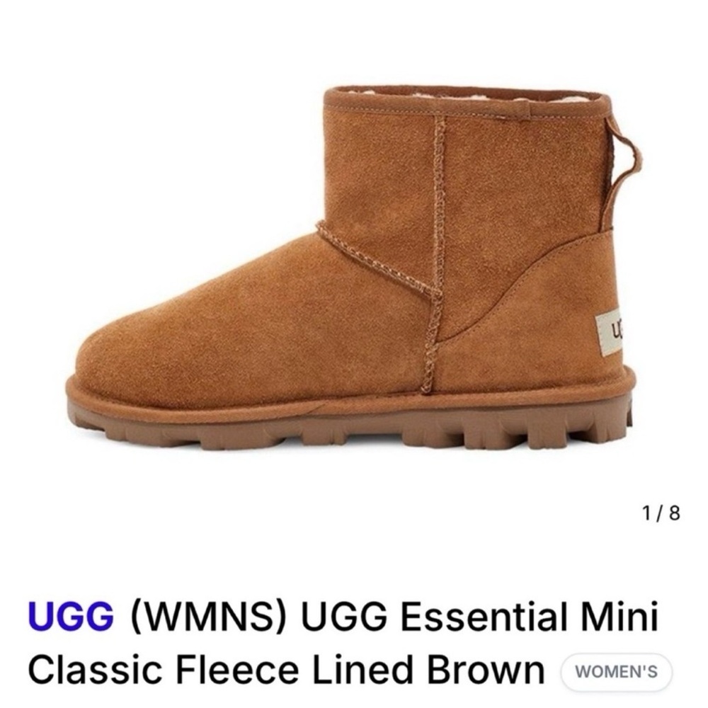 UGG Women's Mini Fleece Boots in Chestnut